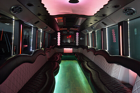 inside party bus