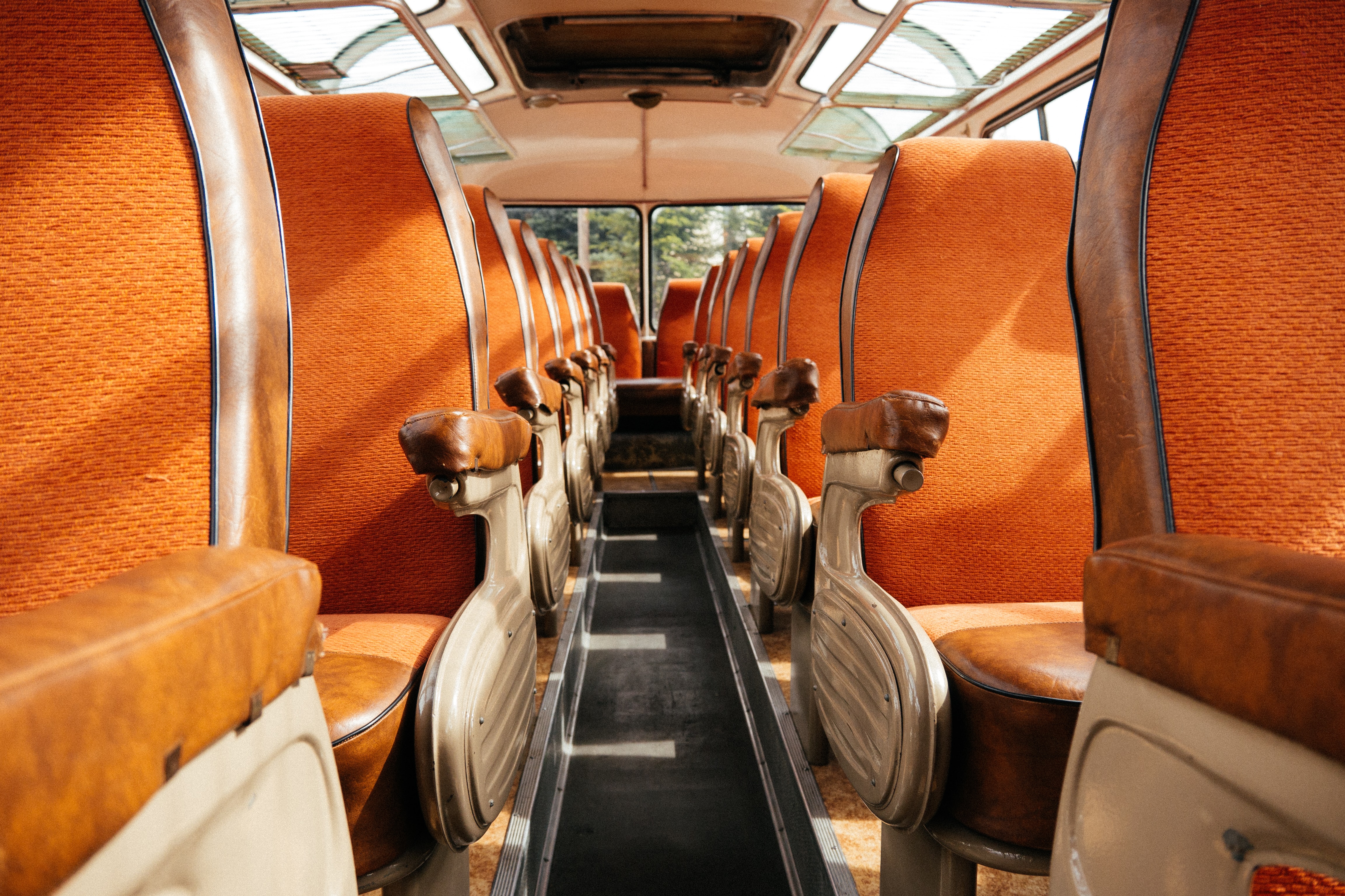 charter bus interiors